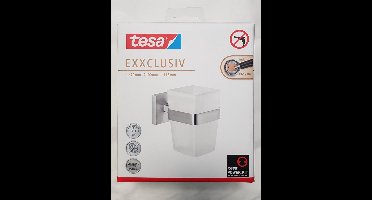 Tesa Exxclusiv bekerhouder + glas