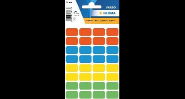 Haza Original Etiketten Vierkant 160 Stuks 12 X 19 Mm Multicolor
