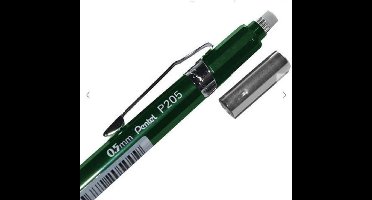 Vulpotlood 0,5mm Pentel P205 Groen