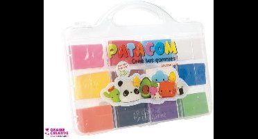 Maak je eigen gummen | Gum Klei | Patagom 12 stuks + koffertje