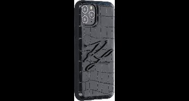 Zwart hoesje van Karl Lagerfeld - Backcover - iPhone 11 Pro - KLHCN58CRKBK