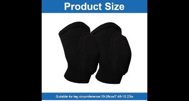 KARZO - 1 Paar Kniebeschermers Zachte Elastische Kniebeschermers Unisex Elastische Antislip Kniebeschermers voor Dans, Voetbal, Volleybal, Basketbal, Yoga
