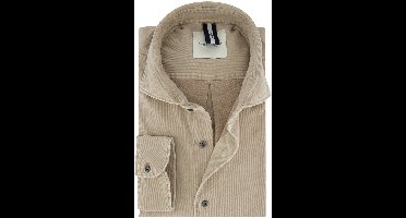 Overhemd Profuomo beige corduroy