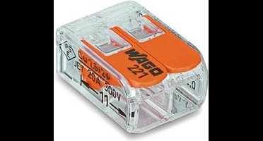 Compacte Verbindingsklem 2 X 0.2 - 4 Mm² Voor Alle Kabelsoorten