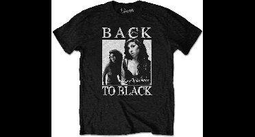 Amy Winehouse - Back To Black Heren T-shirt - S - Zwart