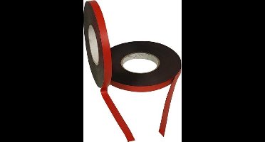 Inwell Magneetband kleur Rood 15mm op rol 5 meter