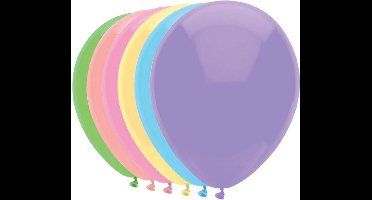 Zak ballonnen pastelkleuren 100 stuks 30cm