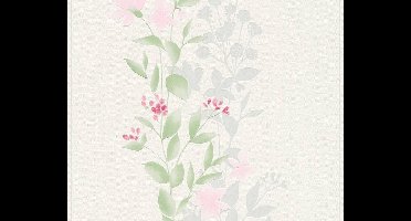 PASTELBLOEMEN BEHANG | Botanisch - wit groen roze - A.S. Création Blooming
