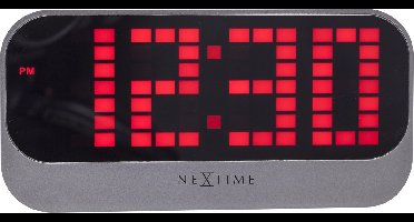 NeXtime - Wekker - 17.5 cm - ABS - Rood - 'Loud Alarm'