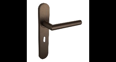 Lavuzo Mantua deurkruk brons met afgerond schild SL56