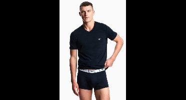 Armani T-shirts met V-hals 2-pack blauw