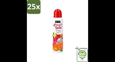 25 x Sence - Spray to Bloom - Flower Crush & Apple - Deodorant - Spray - 150 ml - Grootverpakking - Vaatwasstrips - Deodorant Spray - Frisheid - Geur - Bloemige Geur - Appel