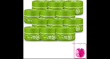 12 x Red One - Haarwax - Groen - Matte Hair Wax - Full Force - 150 ml - Bulkverpakking - Haarwax - Douchemop - Haartypen