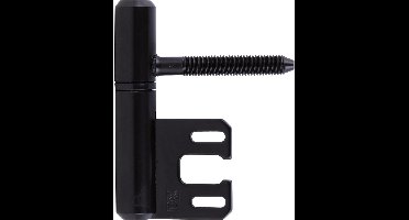 Inboorpaumelle staal zwart gelakt 14 mm metsel kozijn H