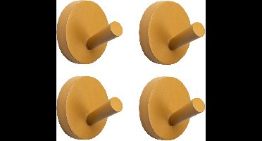 KidsDepot Houten Wandhaken Xion - Caramel (set van 4)