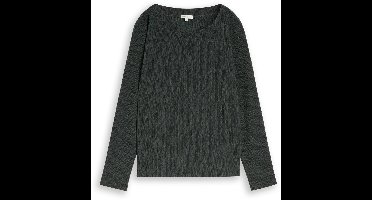 Tom Tailor - Dames t-shirt - Maat M - Vrouwen - GRIJS - polyester