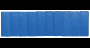 MAUL Magneet rechthoek 10 stuks 1 kg kunststof Ferriet bruchsicher erodiert lackiert 5.4 x 1.9 x 0.9 cm blauw