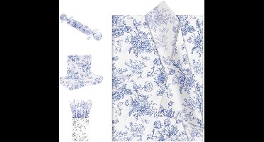 DailySupplies® Vloeipapier - Vliegerpapier - Blauw en wit