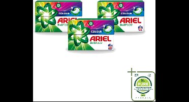 3 x Ariel – Pods 3in1 – Color – 500 g – 25 wasbeurten - Grootverpakking - Vaatwasstrips - Kleurwas - Kleurbehoud - Wasmiddel - 3in1 Pods - Ariel Pods
