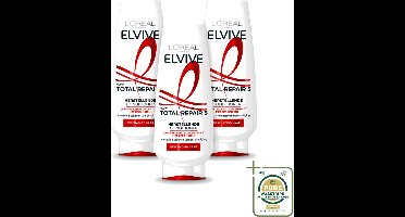 3 x L’Oréal Paris Elvive – Conditioner – Total Repair 5 – 200 ml - Wasstrips - Herstel Haar - Beschadigd Haar - Ceramiden - Haar Herstel - Haar Verzorging