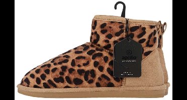 Dames sloffen suede - Dierenprint - Maat 37 t/m 42 - Luipaard - Sloffen - Sloffen dames - Hoge sloffen