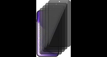 Privacy Screenprotector geschikt voor Oppo Reno 16 / 16 Pro 5G – 4 Stuks – Full Cover Gehard Glas – Anti Inkijk – Privacy Filter