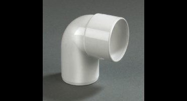 Dyka PVC lijm bocht wit 90° 40mm mof/spie wit