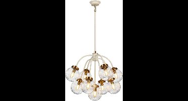 Bohemian Hanglamp - Steady Lighting - Metaal - Bohemian - E14 - L: 67.2cm - Voor Binnen - Woonkamer - Eetkamer - Bruin