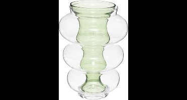 Atmosphera Matali dubbele vaas Ø26xH35cm - Lichtgroen - 2 in 1