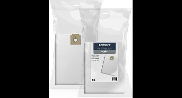 SQOON® Stofzuigerzakken 5 stuks Geschikt voor Kärcher T12 / T15 / T17 - High Filtration - Vervangt modellen 6.904-312, 6.904-315, 6.907-017, 6.907-019 - Voor industrieel gebruik