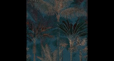 PALMBOMEN FOTOBEHANG | Herhaalbaar Patroon - 1,59 x 2,80 meter - A.S. Création Cuba II