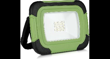 V-TAC VT-20-R Oplaadbare LED Schijnwerper - Samsung - Groen+Zwart - IP44 - 10W - 1400 Lumen - 6400K