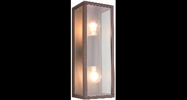 TRIO GARONNE - Wandlamp - Roestkleur - excl. 2x E27 4 W - Wandmontage - Buitenverlichting - IP44