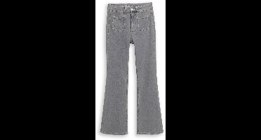 Tom Tailor Denim - TTAVA FLARED-jeans met opgezette zakken - Maat 27/32 - clean light stone grey denim