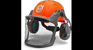 Husqvarna Bosbouw Helm Technical - Lichte Veiligheidshelm met Gehoorbescherming, Ventilatie & UV-Indicator