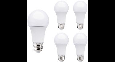 Kobi LED Lamp E27 13W - 1350lm - 6000K - 230V - Standaardvorm - Voor Werkplaats, Schuur of Magazijn - 5 stuks