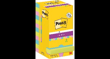 Post-It Super Sticky Notes Cosmic | 90 vel | ft 76 x 76 mm | 8 + 4 GRATIS