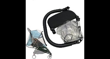 Accessoireset voor kinderwagens met verlengplank en regenhoes
