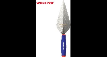 WORKPRO WP322009 Metselspaan 200 mm – Softgrip Handvat – Koolstofstaal – Professioneel Metselgereedschap