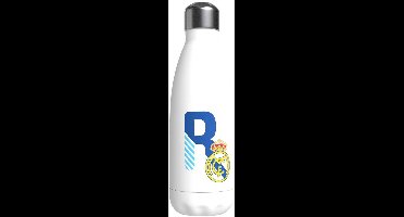 Real Madrid Roestvrij Staal Gepersonaliseerde Fles Met De Letter R 550ml Wit Kinderen