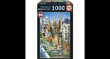 Puzzel Educa Gaudí, Collage Miniatura 1000 Onderdelen