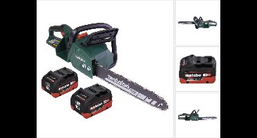 Metabo MS 36-18 LTX BL 40 Accu-kettingzaag 36 V ( 2x 18 V ) 40 cm 22 m/s borstelloos + 2x accu 10.0 Ah - zonder lader