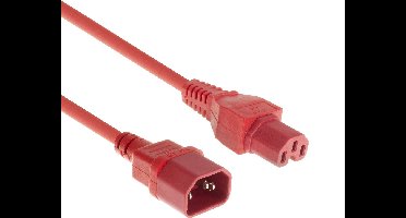 ACT Netsnoer C14 - C15 rood 3 m AK5335
