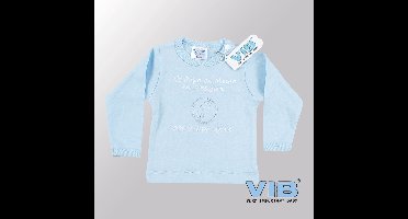 VIB® - Baby T-Shirt Als Papa en Mama Nee zeggen - 0800-Opa-Oma (Blauw)-(3-6 mnd) - Babykleertjes - Baby cadeau - zwangerschap aankondiging - geboorte cadeau