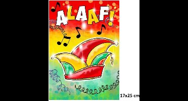 Raamsticker ALAAF carnaval 17 X 25 cm.