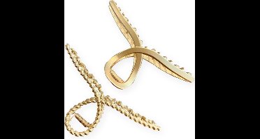 Haarclips Premium - 2 Stuks - Haarklem - Haarklemmen Dames - Bananenklem - Haarspeld - Haarklauw - Haarklem Groot - Haarclip - Haarclip Groot - Haarspelden Dames - Black Friday 2023 - Sinterklaas Cadeautjes