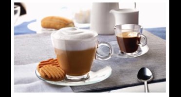 Schotel glas cappuccino easy bar 6st