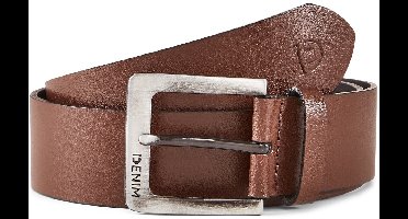 Tom Tailor Denim - TTSAM leren riem met vierkante gesp - Maat 95 - brown uni