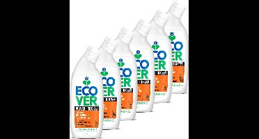 Ecover Power - WC-reiniger - Voordeelverpakking 6 x 750 ml - krachtige werking - werkt 10x sneller - verwijdert kalkaanslag - Plantaardig & Biologisch afbreekbaar