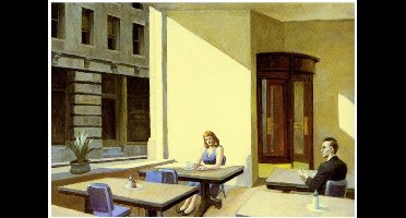 Kunstdruk Edward Hopper Sunlight in a Cafeteria 40x30cm